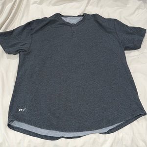 Charcoal grey size XXL short sleeve Henley LUX bylt basics shirt